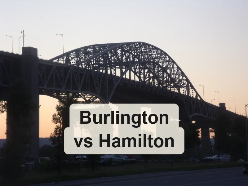 The Burlington Bay Skyway at dusk