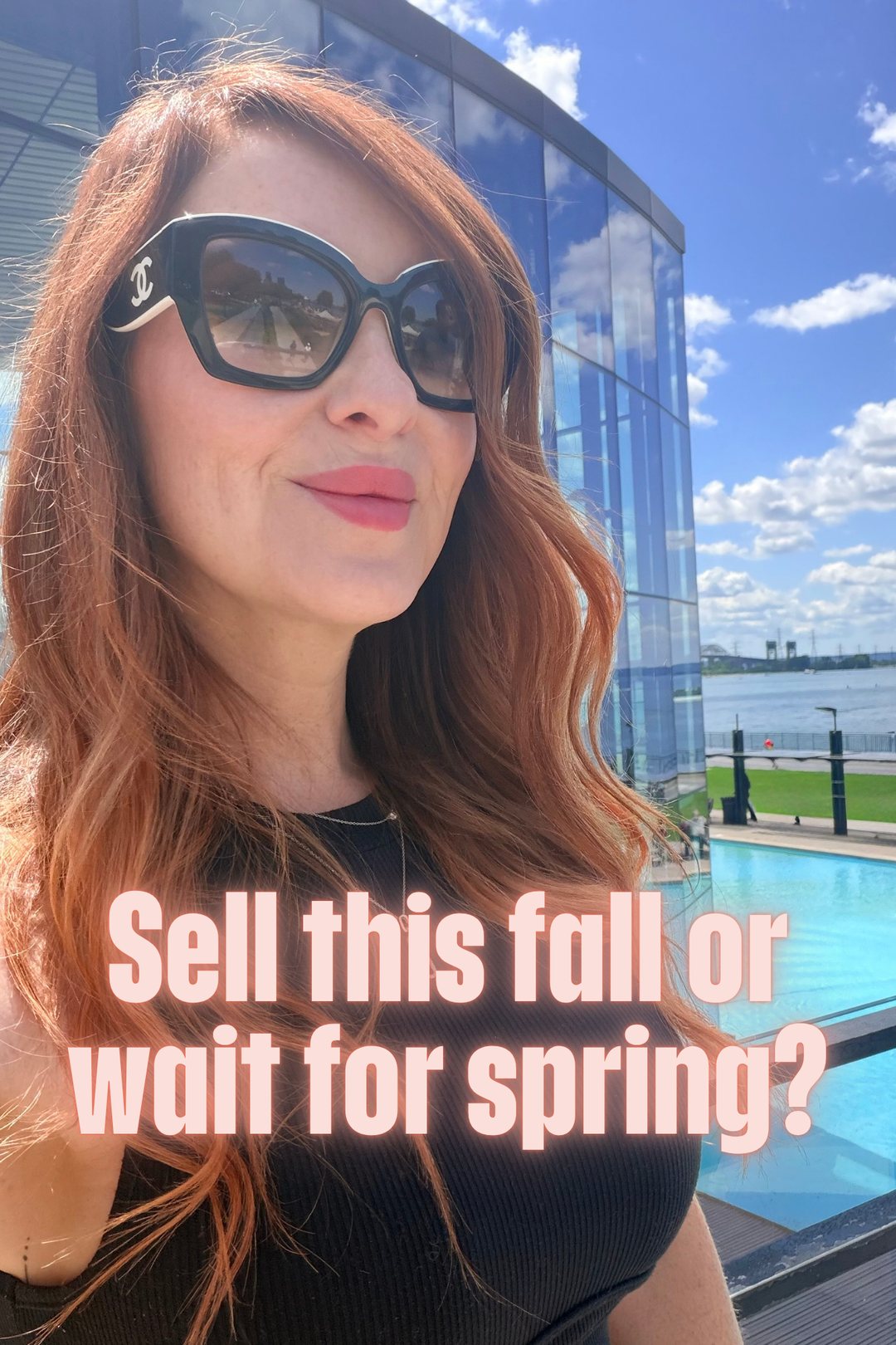 Kristina Kritikos on the Burlington waterfront — sell this fall or wait for spring?